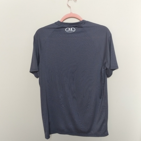 Under Armour Striped Short Sleeve Loose Fit Heatgear Athletic Tee Size Small - Picture 3 of 10